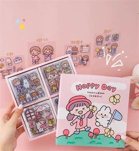 stickers kawaii|100 sheets of kawaii stickers.